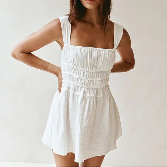 SABO SKIRT | “Bessi Dress” White Sleeveless Mini Dress SIZE XXS | NWT - Picture 2 of 10